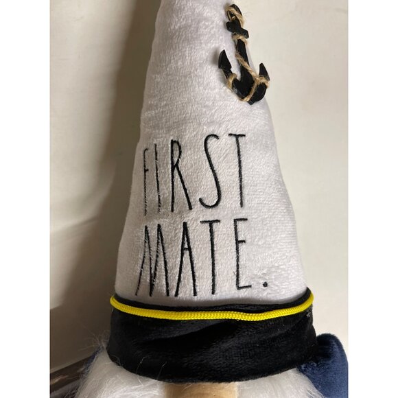 Rae Dunn Gnome ‘FIRST MATE’ Plush Toy - 20” Weighted Collectible, New Tags - Picture 2 of 5